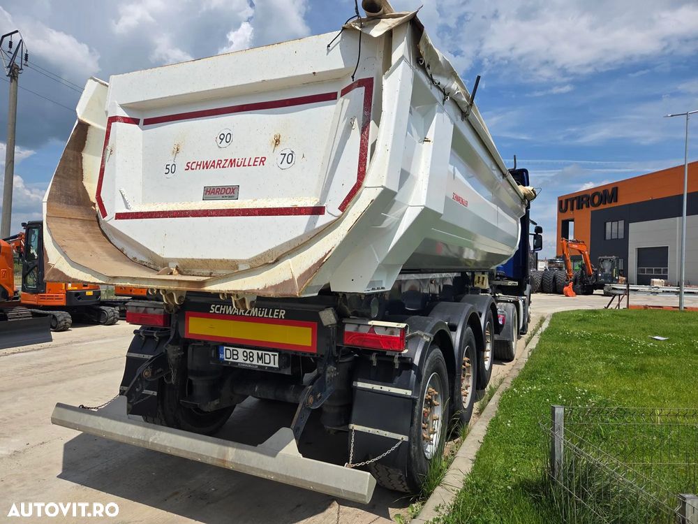 Schwarzmuller Basculabila 26mc, 3 axe SAF, cilindry HYVA, axa liftabila, prelata, scena vizitare, frane disc, picioare sprijin, protectii antibiciclisti, posibilitate leasing 3 ani-PROMOTIE 23.900 EUR+Tva - 9