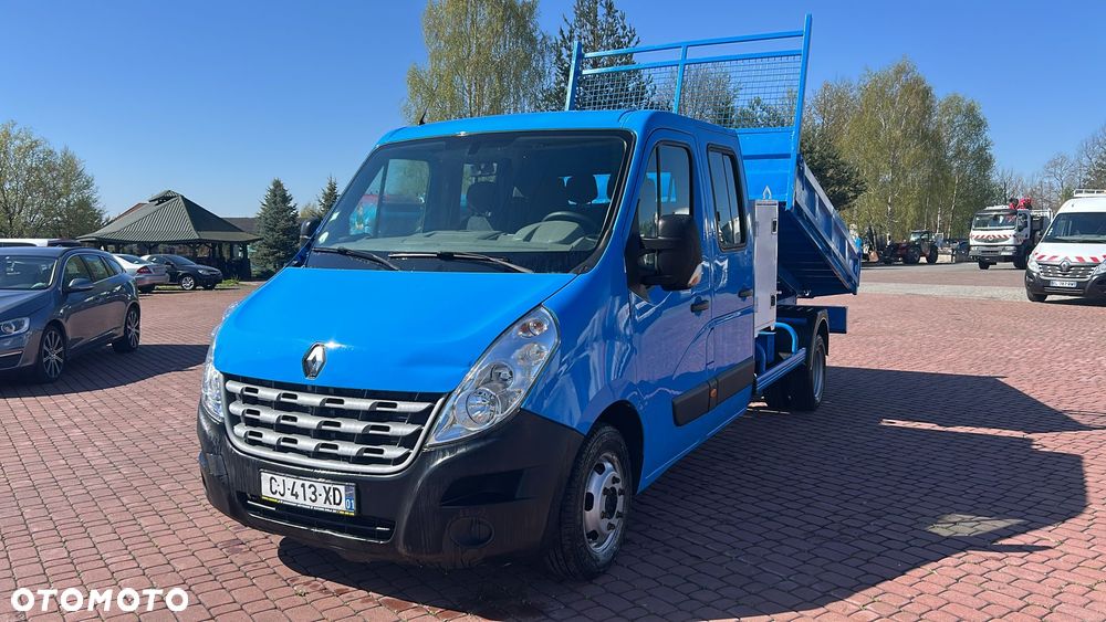 Renault MASTER III *DOKA* BRYGADOWKA 7-OS* WYWROT* 3,5T NA HAKU* SKRZYNKA* KLIMA* z FRANCJI - 1