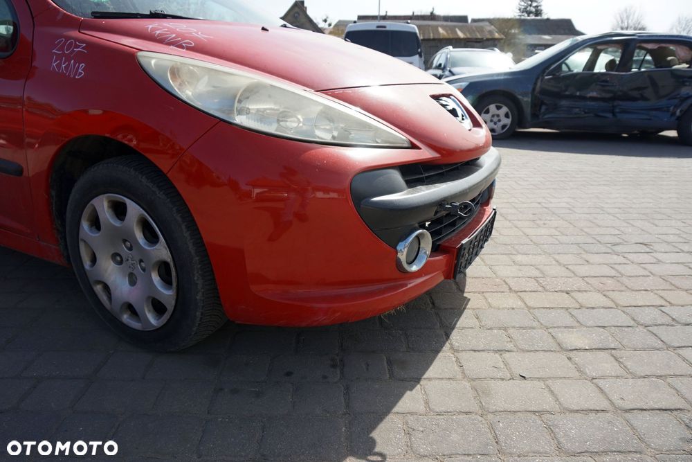 MASKA ZDERZAK BŁOTNIKI LAMPY 207  KKNB  PEUGEOT 2006-2009 CZERWONY PRZÓD KOMPLETNY - 29