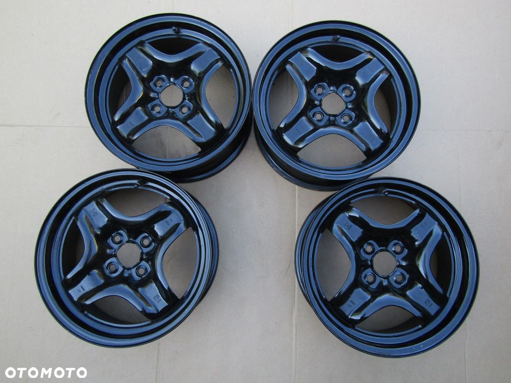4x Felgi Stalowe 15 Opel Corsa C D E Adam Tigra Meriva Astra G H / Fiat Grande Punto Evo 6 j 4x100 ET39 piasta 56,6 mm + czujniki TPMS ORYGINALNE - 12