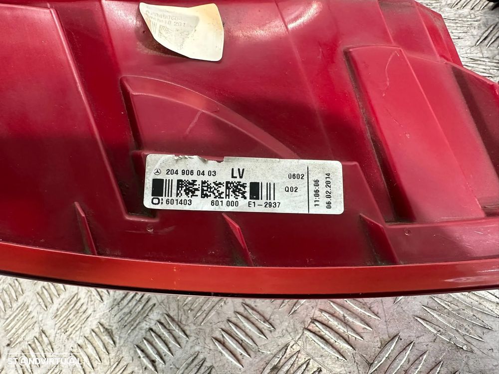 .Farolins Tras Traseiros Esquerdo Direito Originais Led Mercedes Benz W204 Sedan 2006 - 2014 - 15