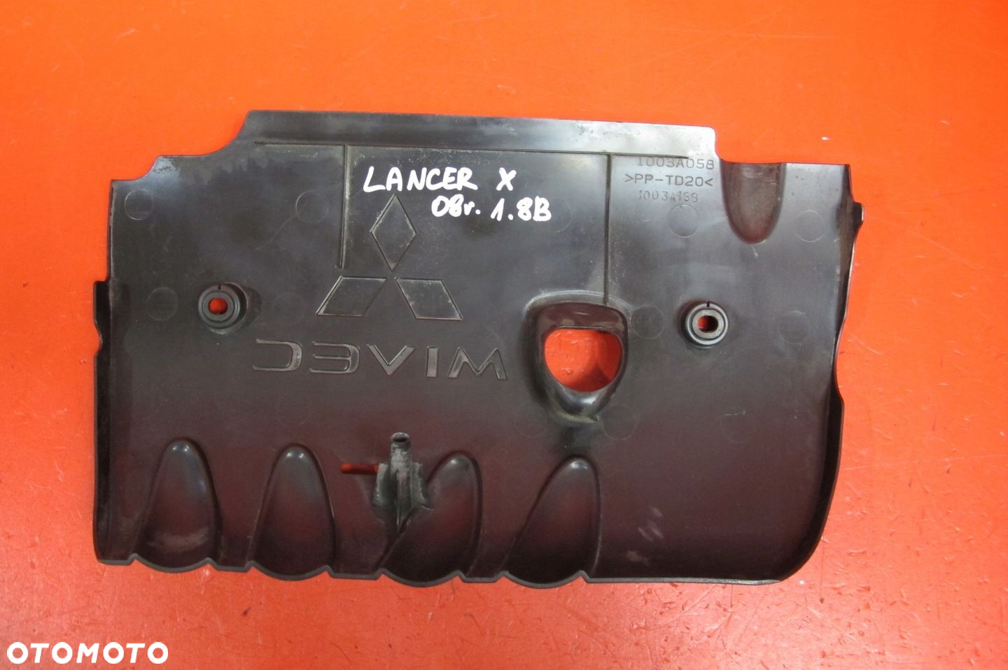 MITSUBISHI LANCER 8 VIII 10 X 07- 1.8 MIVEC 4B10 POKRYWA OSŁONA SILNIKA - 3