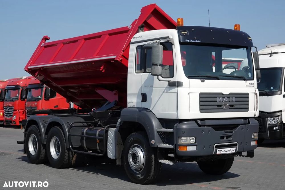 MAN TGA 33.390 / 6X4 / CAMION BASCULANTE PE 2 FETE / HIDROBOARD / MANUAL / IMPORTAT - 8