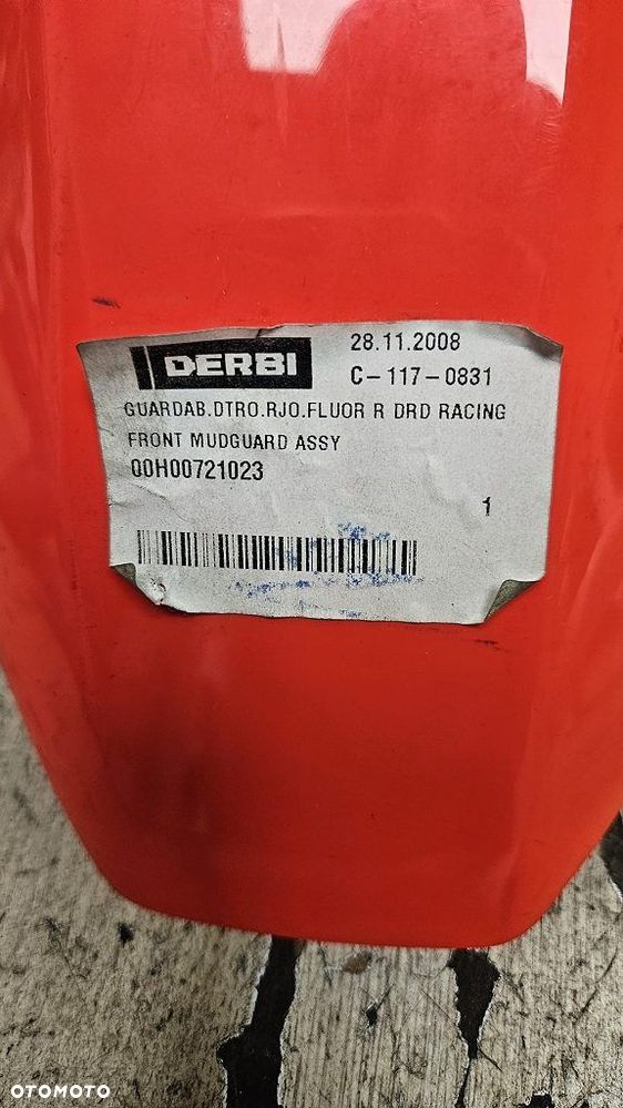 Błotnik przód Derbi Senda 50 125  00H00721021 - 2