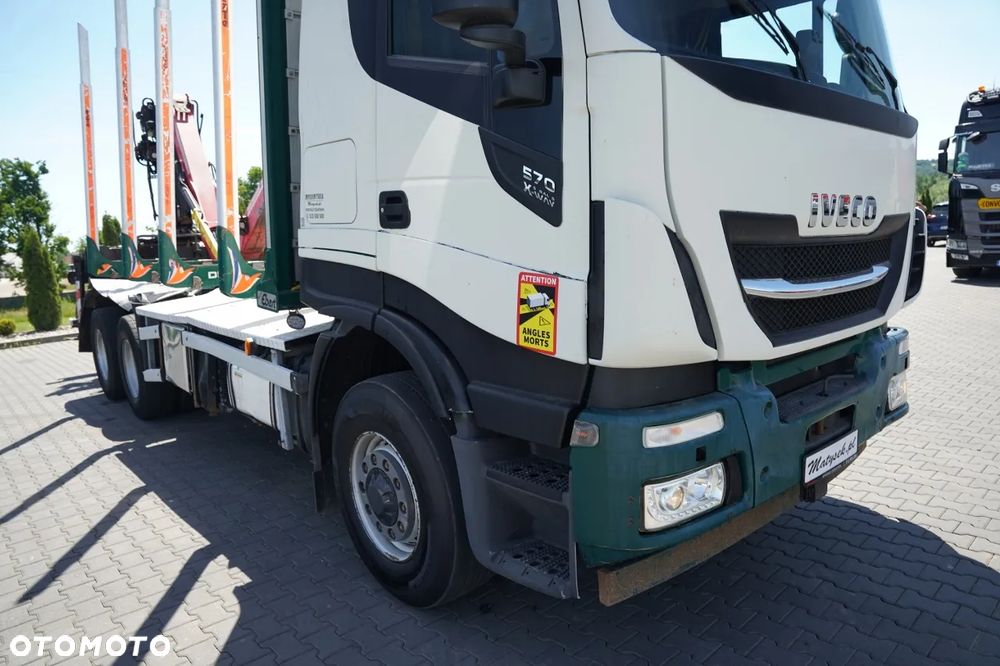 Iveco 570 STRALIS X-WAY / 6X4 / DO DREWNA / DO DRZEWA / DO LASU / HDS CRANAB TZ 12.2 / AUTOMAT - 10