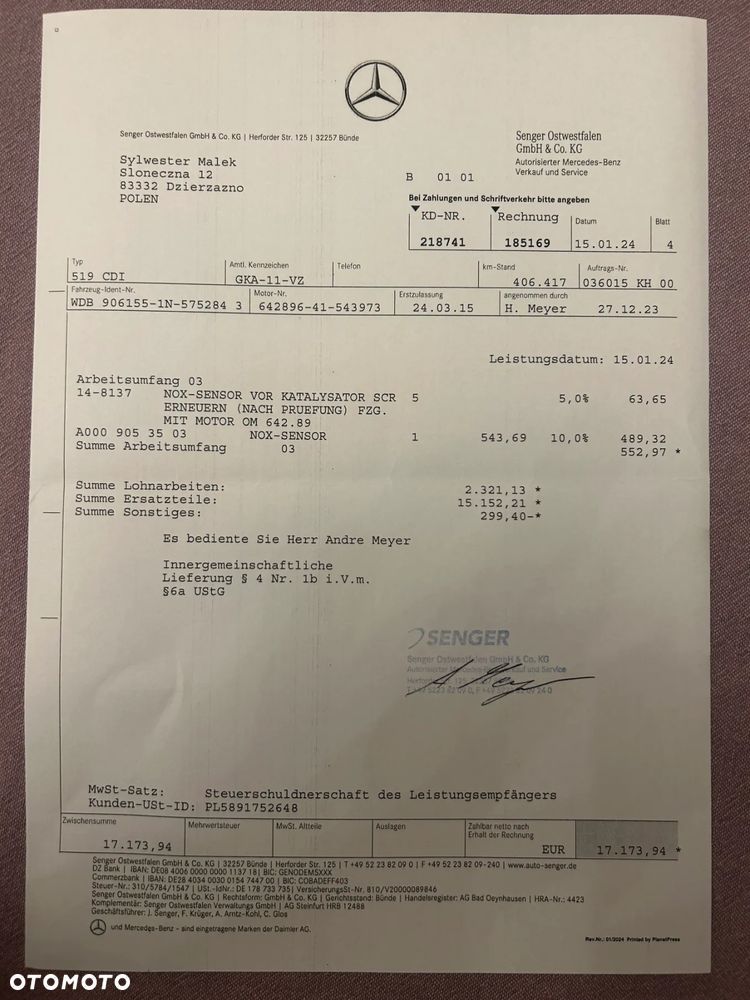 Mercedes-Benz SPRINTER 519 - 40