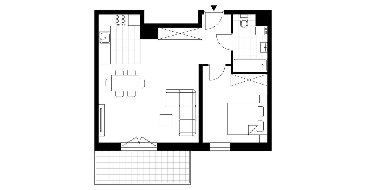 2-pokojowe mieszkanie 50m2 + balkon Bez Prowizji - Pełny obrazek: 3/23