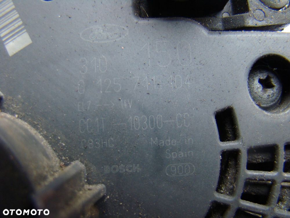 alternator 0125711104 6c1t10300cc ford transit 2.2 euro 5 150a 06- - 6