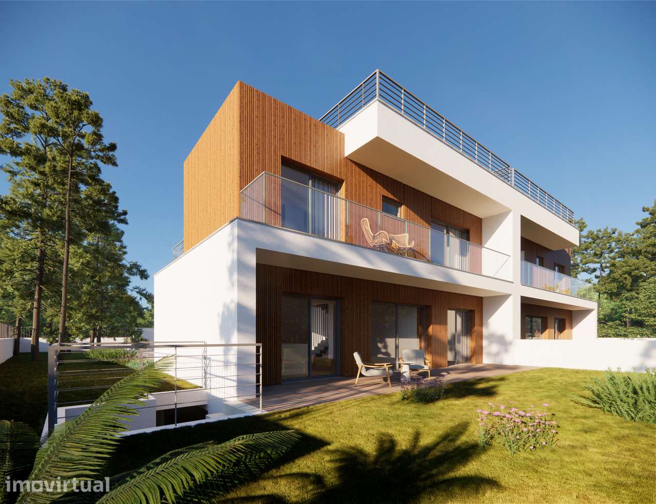 Terreno com Projeto Aprovado para Moradia T5 em Santo Amaro de Oeiras - Grande imagem: 3/14