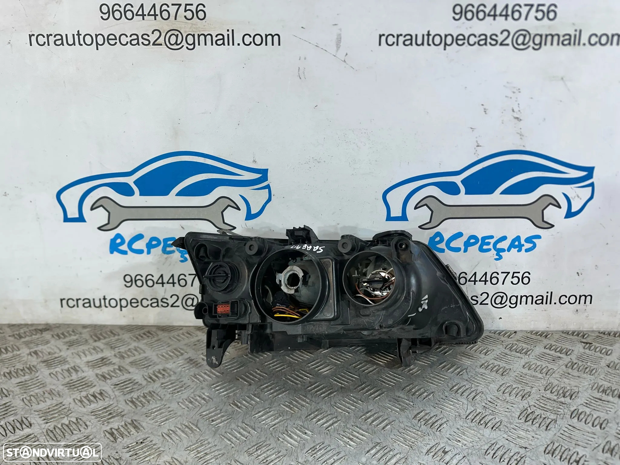 .Conjunto Oticas Farois Frontal Frente Esquerda Direita Saab 93 9-3 YS3F 2002 - 2012 - 13