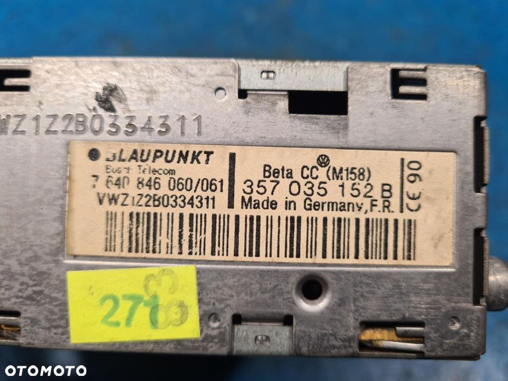 VOLKSWAGEN PASSAT B3 1.9 D RADIO BETA 357035152B - 8