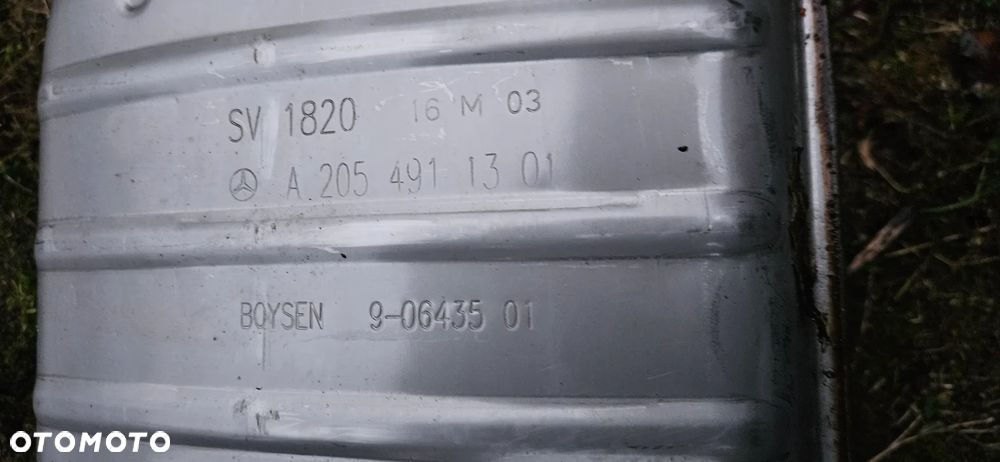 Mercedes C Klasa W205 SEDAN 180 200 1.8 2.0 CGI Kompletny układ wydechowy Tłumik Wydech A2054911301 A2054911300 - 5