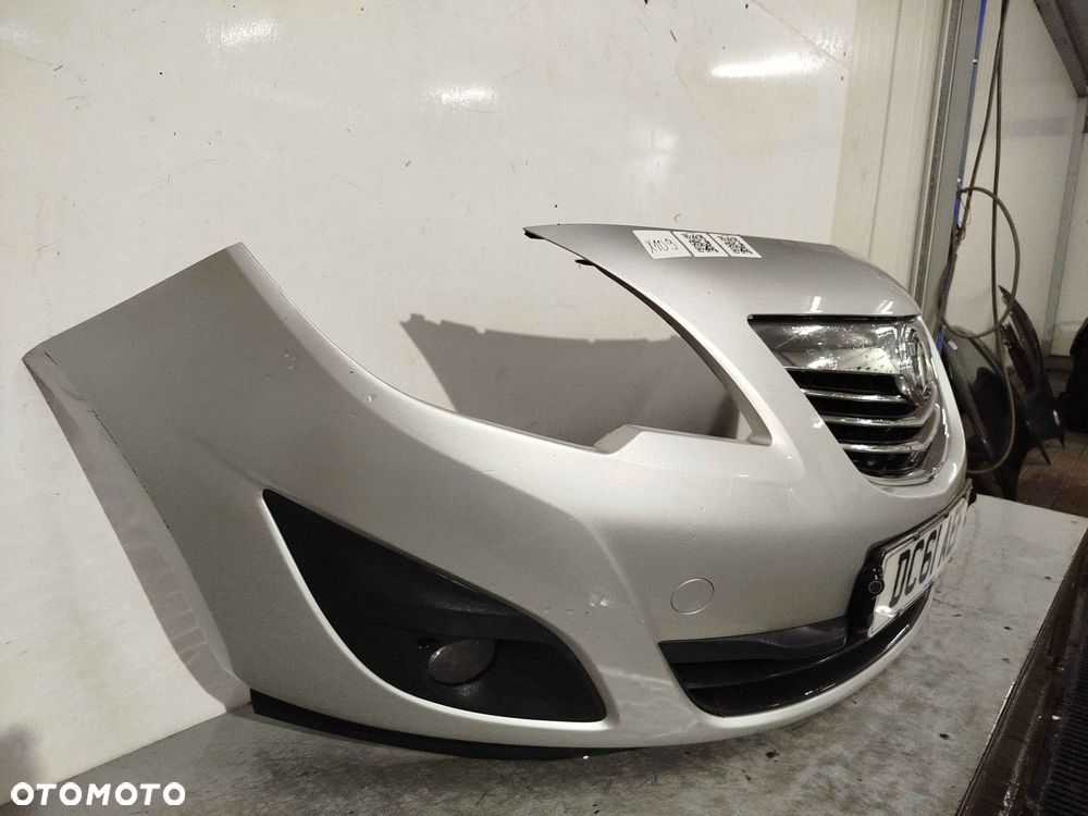 + ZDERZAK PRZÓD PRZEDNI DO OPEL MERIVA B 2 II Z176 Z157 SREBRNY HALOGENY - 2