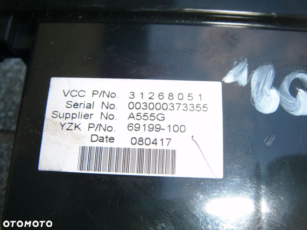 volvo v50  08r wyświetlacz 31268051 - 2