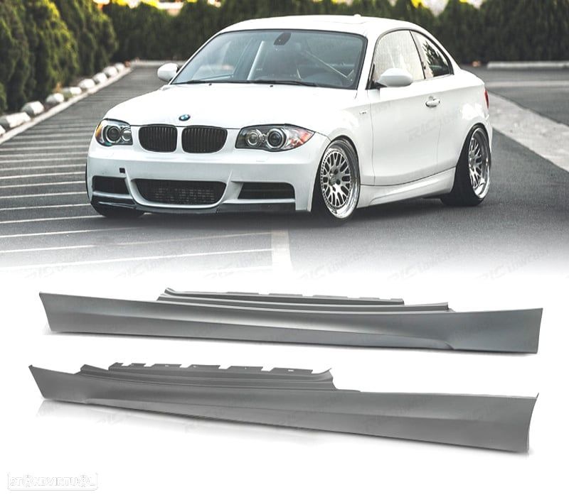 EMBALADEIRAS LATERAIS BMW E81 E82 E88 06-13 LOOK M - 1