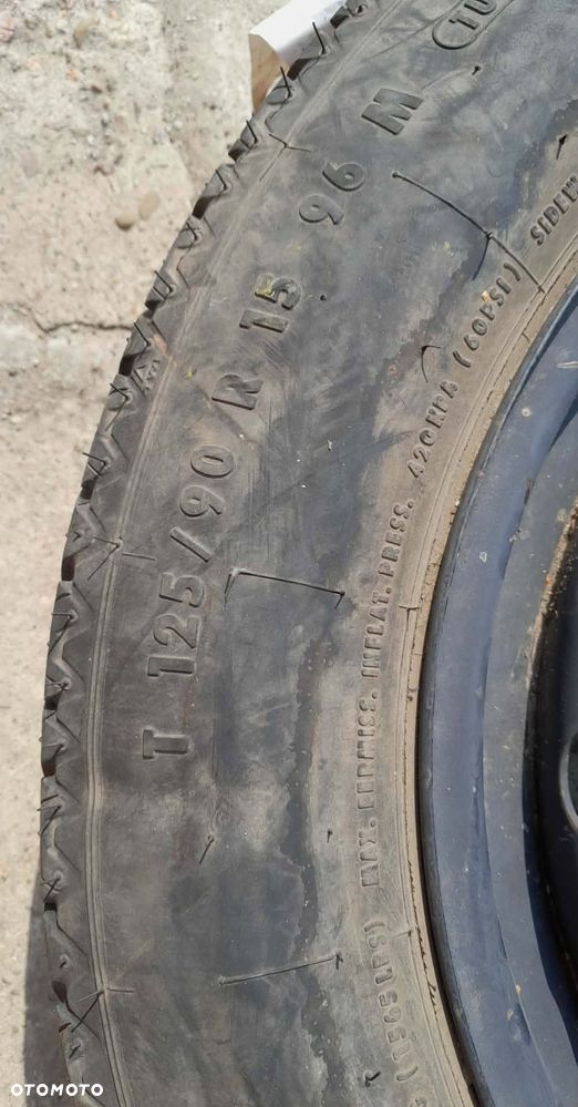 Koło dojazdowe koła dojazdowki felga plus opona waska 125/90 R15 5x120 BMW - 2