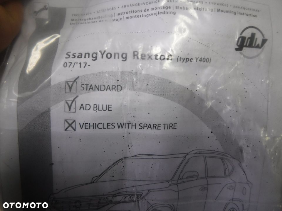 ssangyong rexton 17r- hak kolowniczy automat gdw 2348t60 - 3