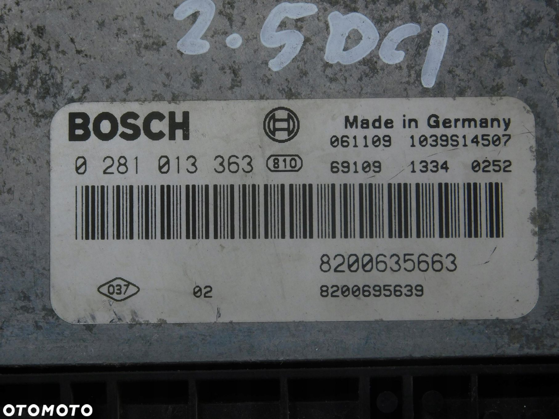 0281013363 8200635663 Sterownik Silnika Ecu Renault Master Ii Opel 2.5 Dci - 2