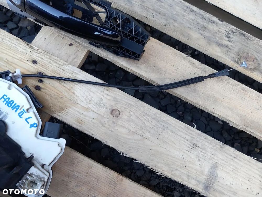 Zamek Drzwi Przedni Lewy 7PIN Przód Klamka Komplet LF9R Skoda Fabia II Lift 2012r 1S1837015B - 4