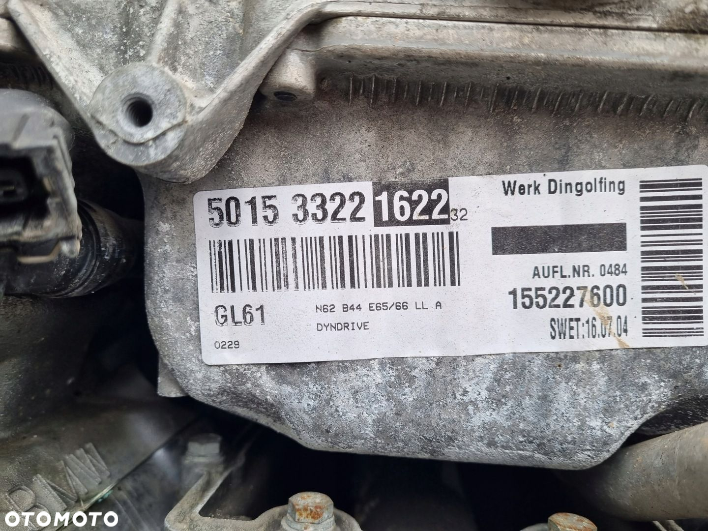 SILNIK KOMPLET BMW E63 E64 4.4 V8 333KM N62B44 N62B44A - 2