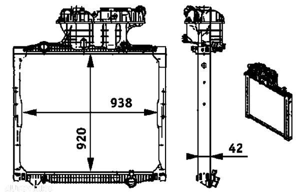 radiator racire motor man mercedes-benz 1984-2021 - 1
