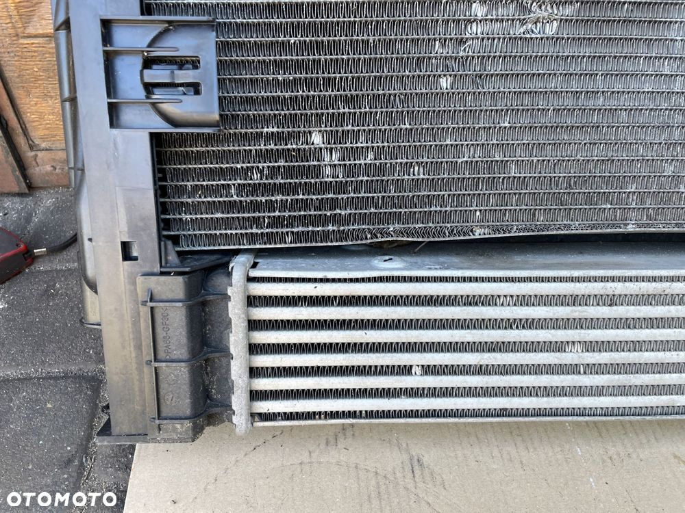 chłodnica wody klimy intercooler komplet bmw e87 e88 e82 e90 2.0 d - 4