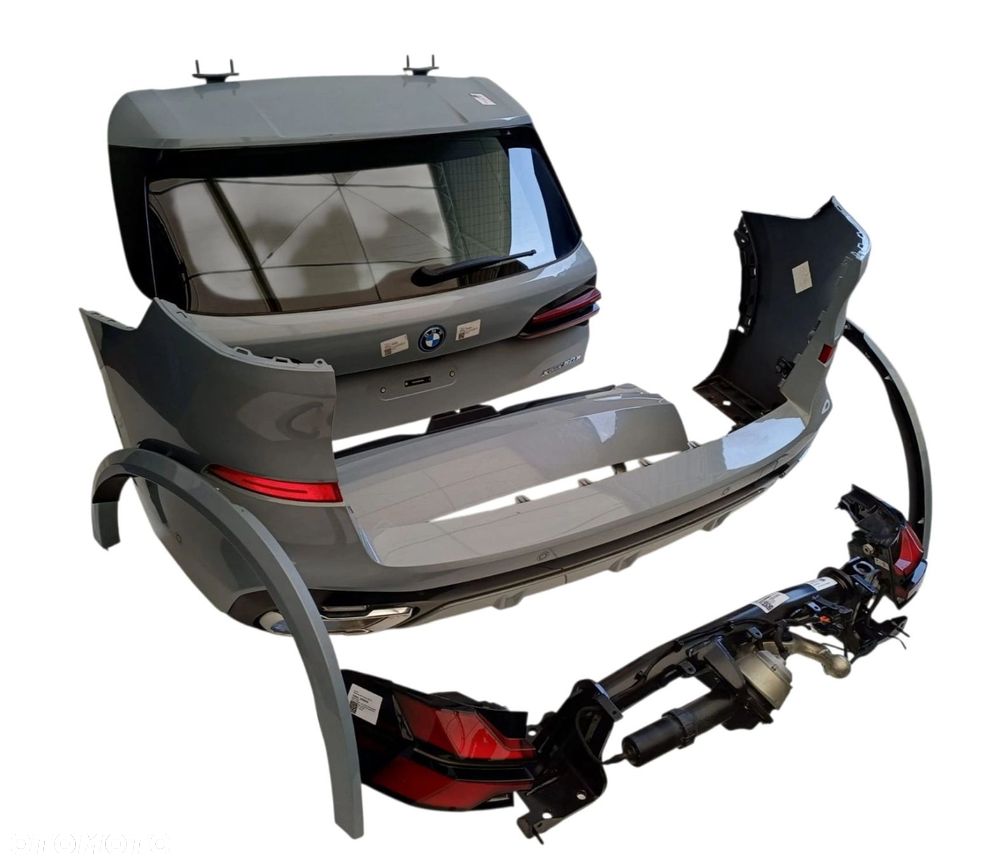 :BMW X5 G05 ZDERZAK KLAPY LAMPY LISTWY BŁONIKÓW HAK C4P Brooklyn Grau Metallic KOMPLET - 3