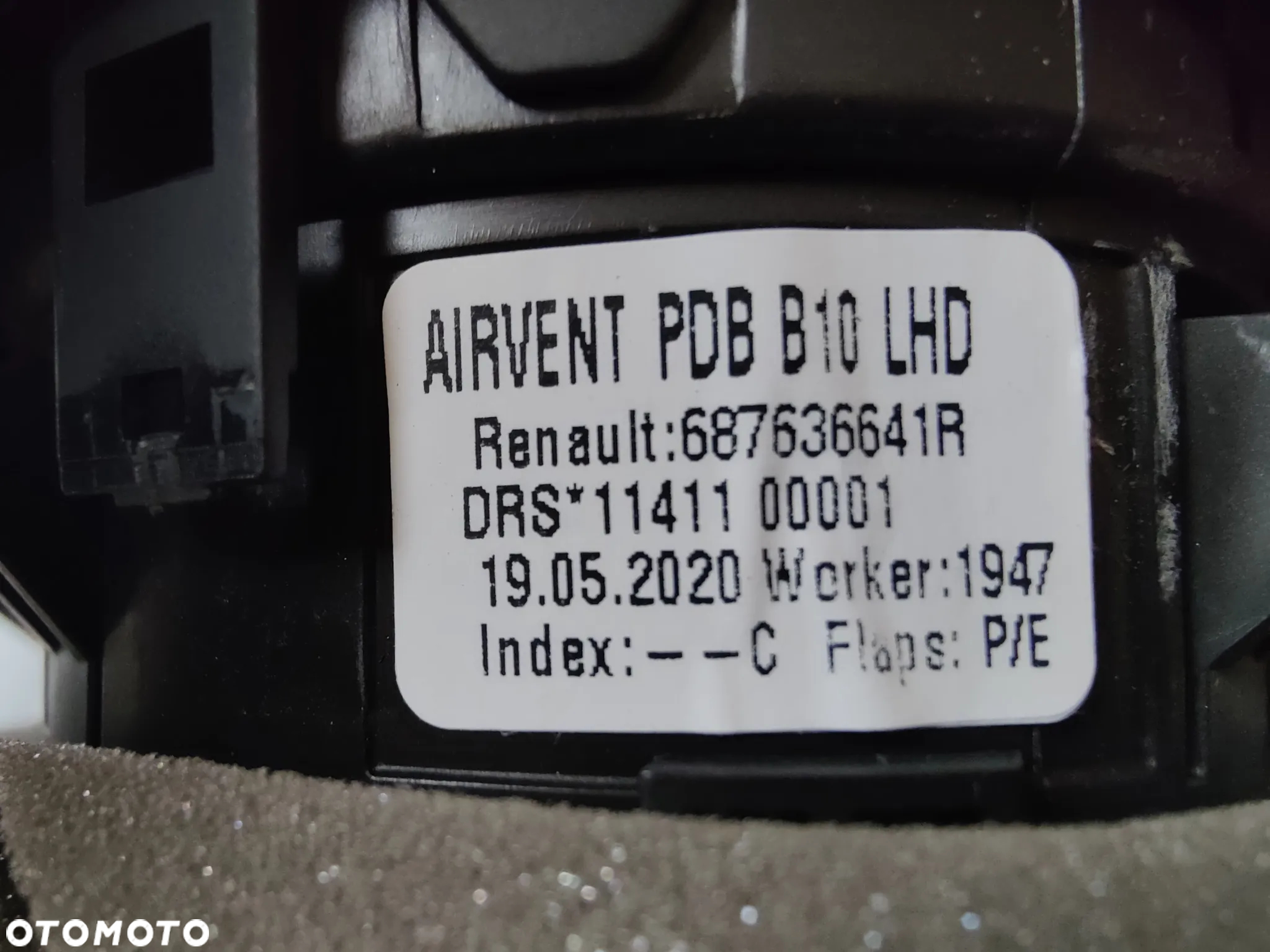 RENAULT ZOE II KRATKI KRATKA NAWIEWU LEWA PRAWA 687622395R 687636641R - 7