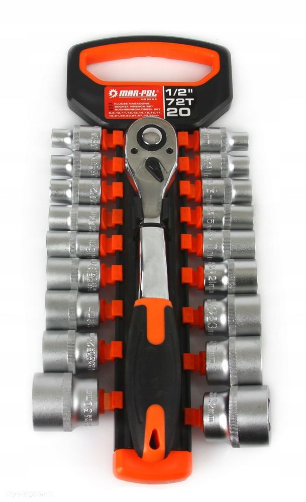 KLUCZE NASADOWE 1/2" 20szt 8-32mm - 1