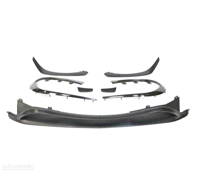 SPOILER LIP FRONTAL MERCEDES CLA W117 LOOK AMG A45 16-PRETO - 2