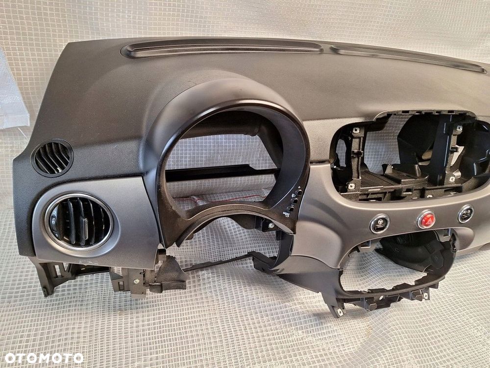 fiat 500 lift 2015- konsola deska pulpit czarna orginal demont super stan - 3