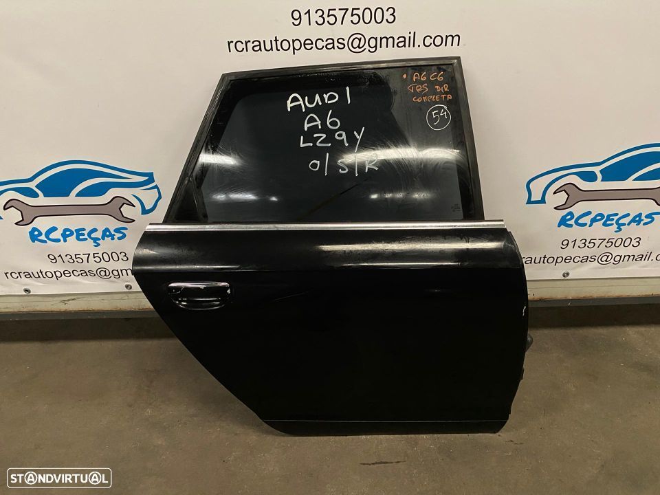 PORTA TRASEIRA TRÁS DIREITA | AUDI A6 C6 AVANTE CARRINHA | FECHO ELEVADOR MOTOR PUXADOR VIDRO; - 3