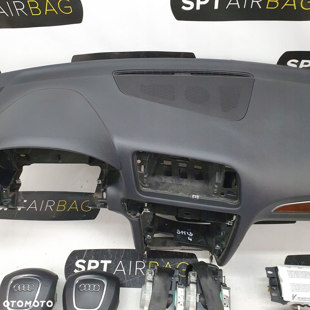 AUDI Q5 8R PRZED LIFT DESKA ROZDZIELCZA KONSOLA KOKPIT PULPIT PODUSZKI AIRBAG AIR BAG PASY KURTYNY KIT SET - 3