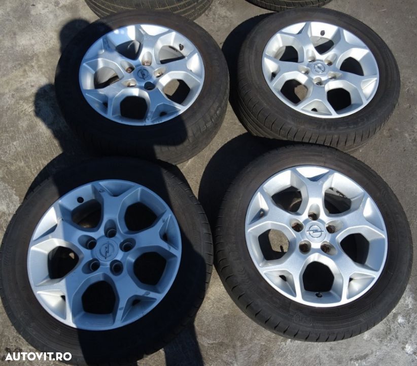 Jante aliaj Opel Astra H R16 6.5Jx16H2 ET37 cu cauciuc 205/55 R16 - 1