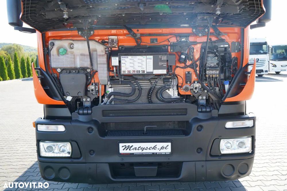 Iveco STRALIS 420 / 6X2 / LIVRARE 6.5m + HDS FASSI. F185 CAPACITATE MAXIMĂ DE ÎNCĂRCARE 5750 KG / RADIOCOMANDĂ / ROTATOARE / ANVELOPE 100% / - 36