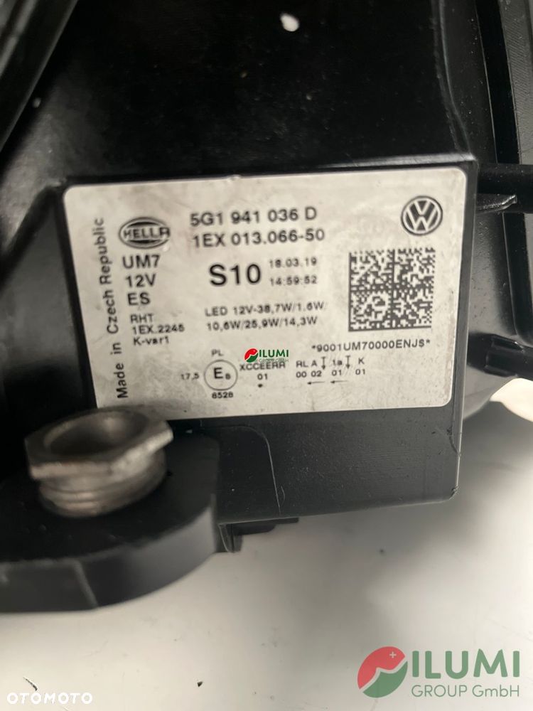 Reflektor VW Golf Vii 7 Lift Full Led Prawy 5g1941036d - 10