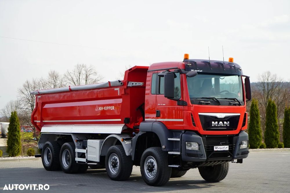 MAN TGS 41.480 / 8X8 / ​​​​BASCULĂ SPATE / KH KIPPER / AUTOMATĂ / EURO 6 - 13