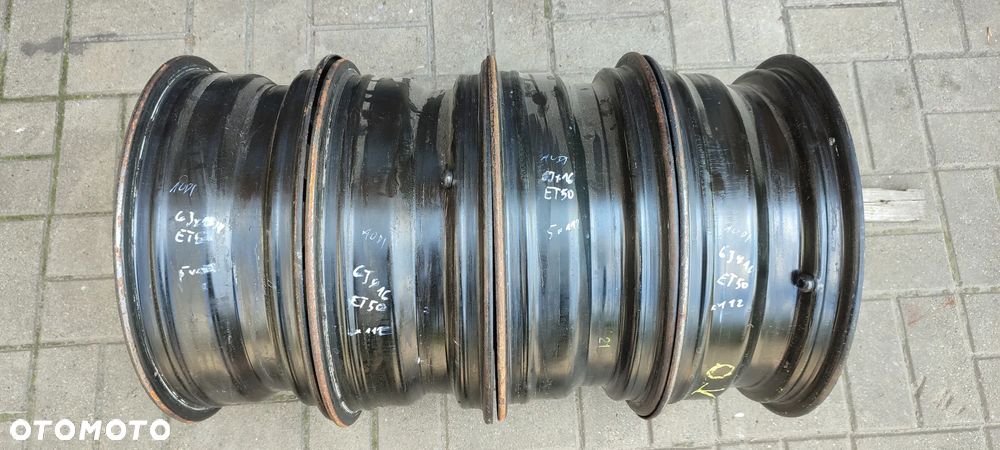 FELGI STALOWE 5x112 6Jx16 CALI ET50 VW GOLF V VI JETTA TOURAN CADDY A38P SKODA OCTAVIA SEAT LEON II TOLEDO ALTEA 4 SZTUKI KOMPLET - 10