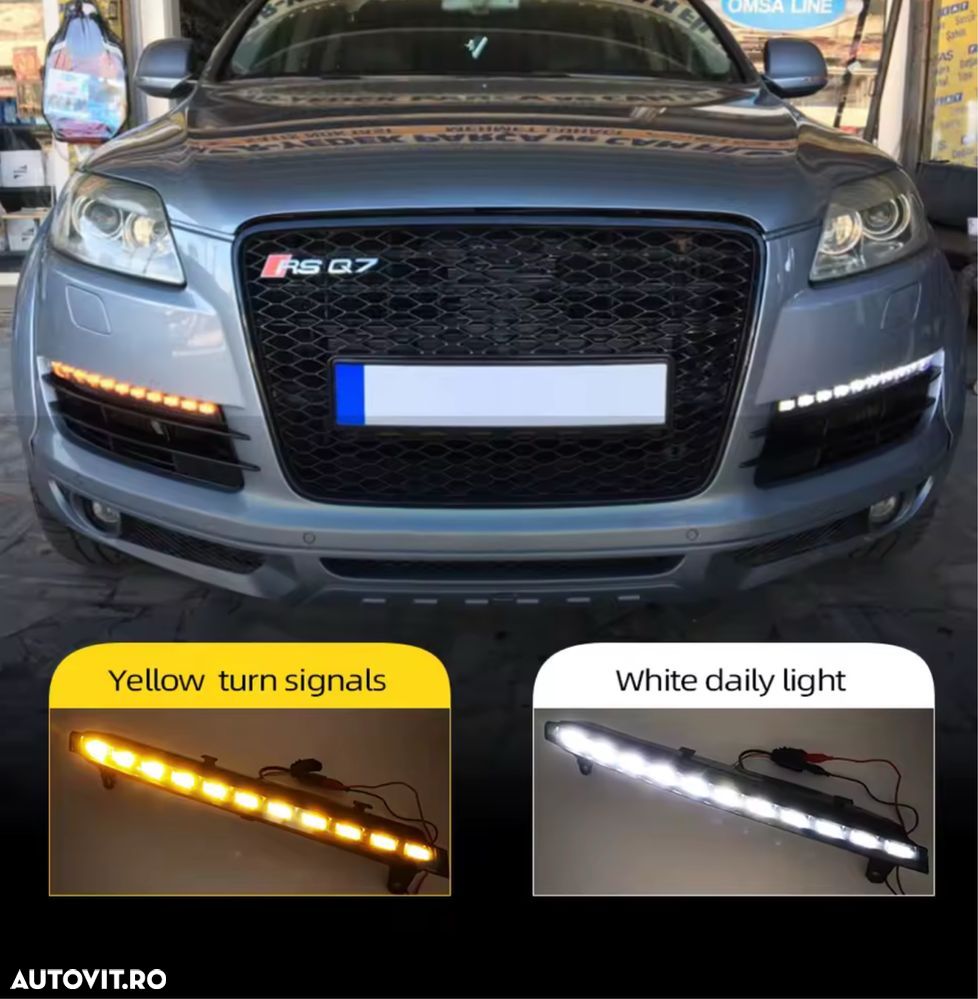 Lumini De Zi Cu Semnalizare DRL Daytime Daylight Audi Q7  2005-2010 - 2