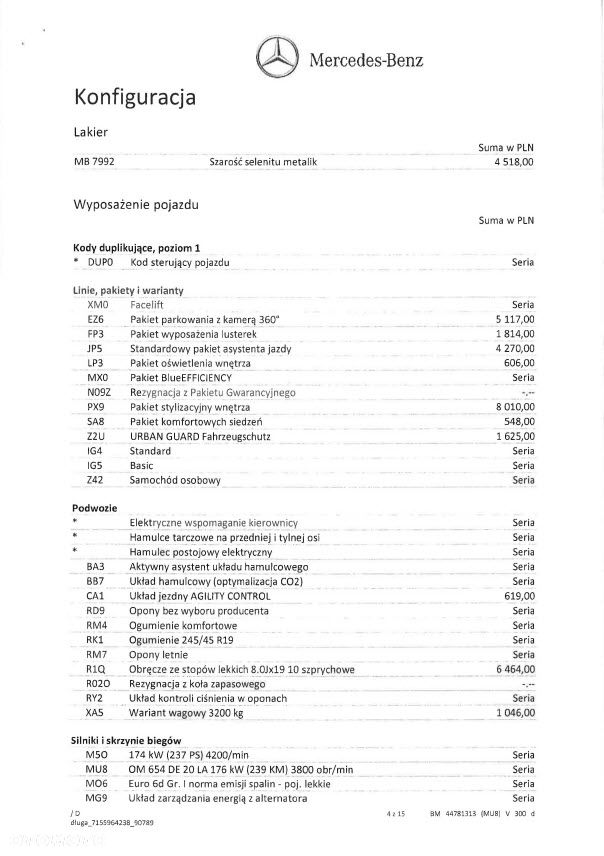 Mercedes-Benz Klasa V 300 d 9G-Tronic (d³ugi) - 35