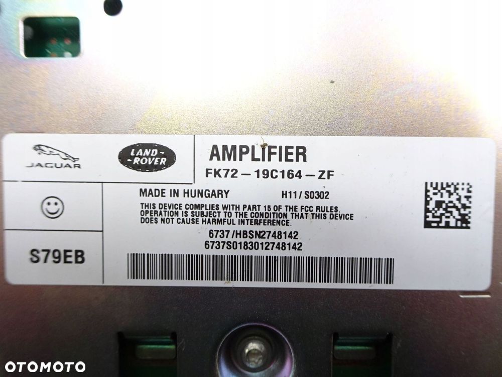 wzmacniacz land rover discovery sport v 14-19 r. fk7219c164zf - 5