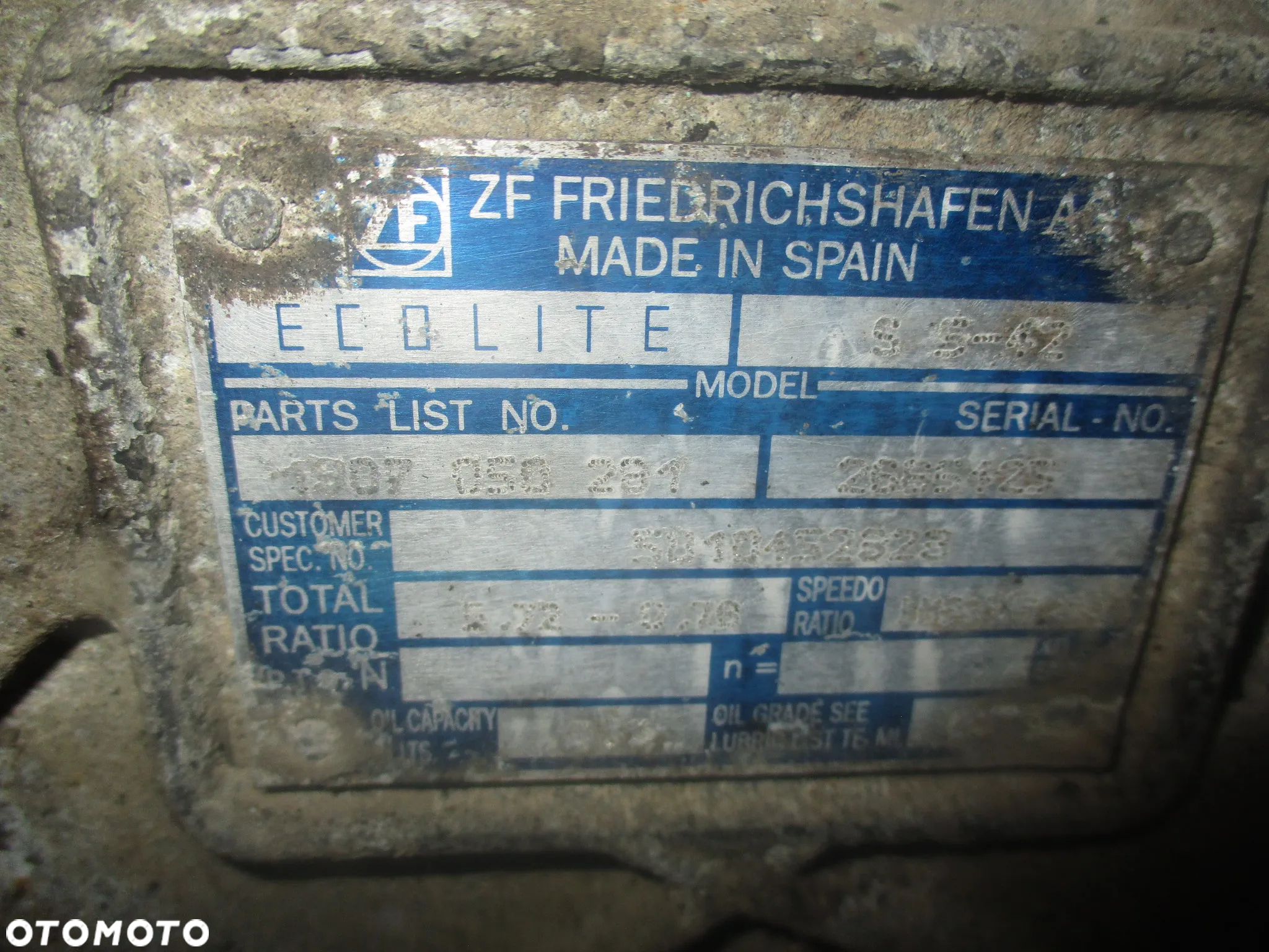SKRZYNIA BIEGOW ZF MIDLUM 5 BIEGÓW S5-42 5010452329 - 4