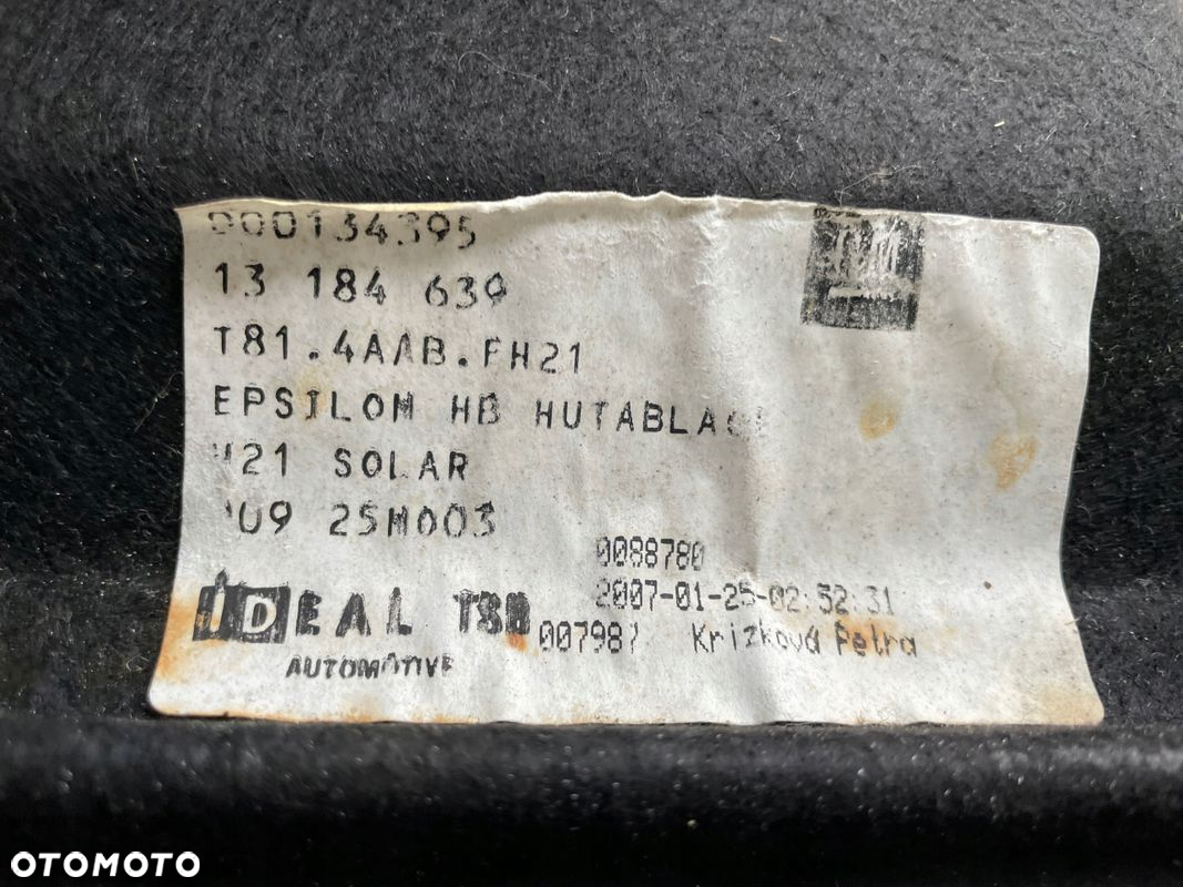 PÓŁKA BAGAŻNIKA HB VECTRA C - 10