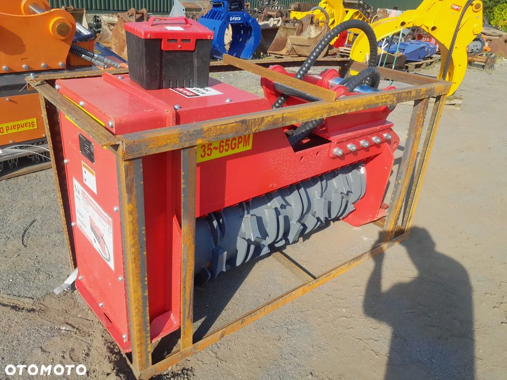 Mulczer hydrauliczny bębnowy, głowica kosząca, karczownik zarośli z pazurem do korzeni, leśny, waga 878kg NOWY!!! - 2