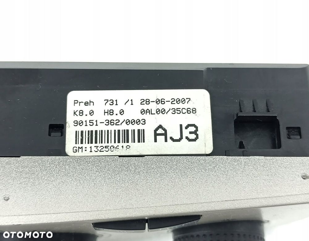 PANEL STEROWANIA NAWIEWU OPEL ASTRA H 13250618 - 2