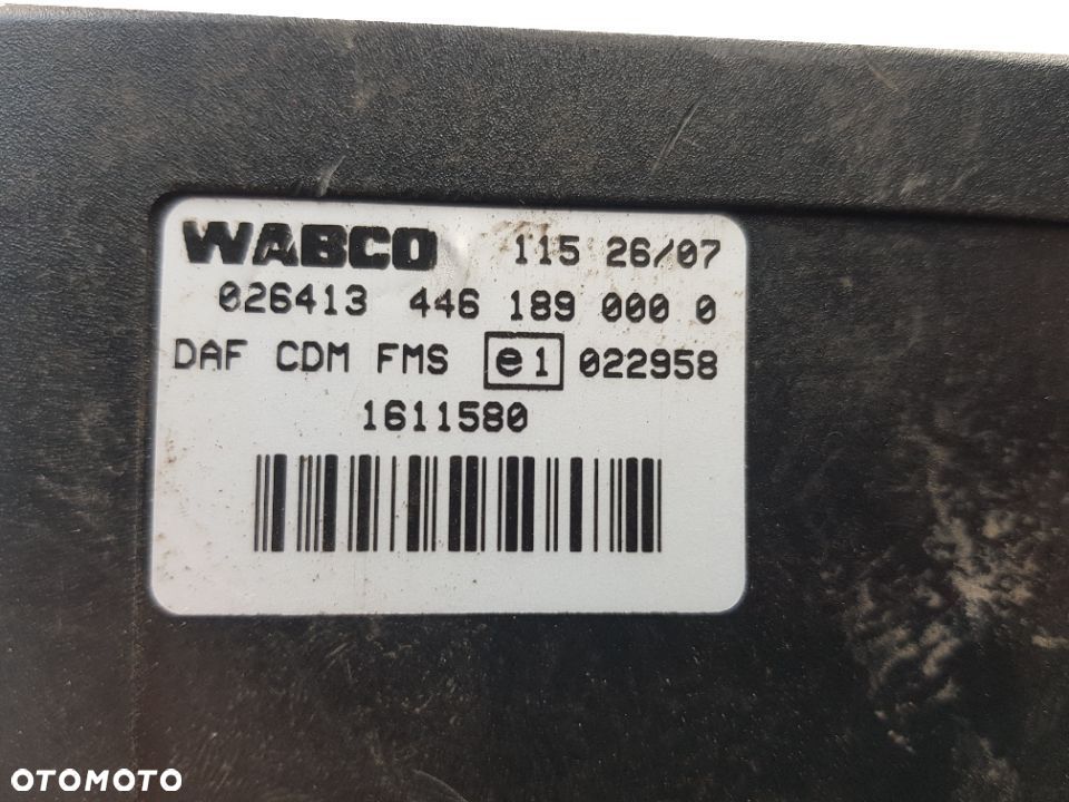 STEROWNIK CDM FMS WABCO DAF CF 6X2 1611580 446189000 - 3