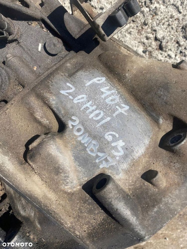 SKRZYNIA MANUALNA BIEGÓW PEUGEOT 407 2.0HDI 20MB17 - 6
