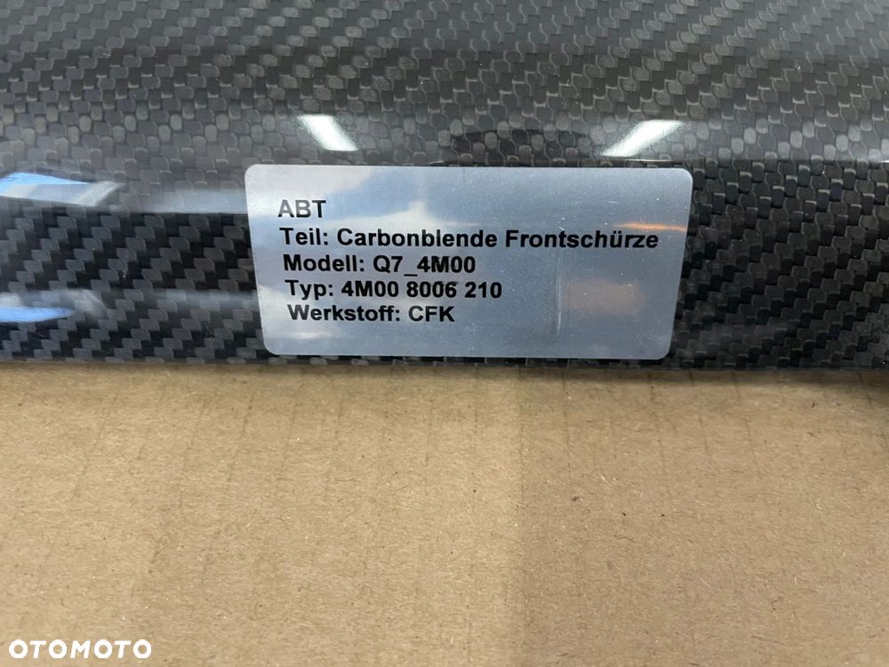 CARBON ZESTAW AUDI Q7 4M0 ABT LISTWA ORYGINAŁ - 6