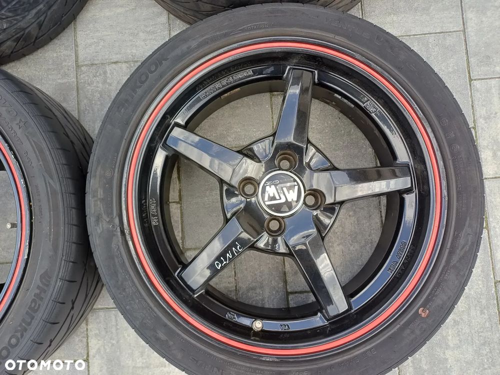 FELGI Z OPONAMI KOŁA ALUMINIOWE MSW DESIGNED BY OZ RACING FIAT R17 4X100 56,6 mm OPONY VENTUS V12 EVO 205/45 R17 NR30 - 2