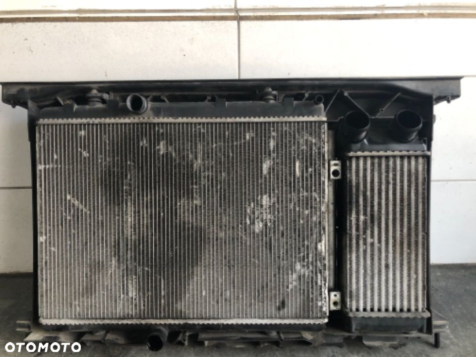 Chłodnica wody klimatyzacji intercooler wentylator komplet Citroen C4 Picasso I 1.6 HDI - 7